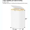 Laundry Hamper 2-compartment with 2 Removable Bags, 160L Collapsible Basket with Lid and Bamboo Handles – SpaceAid - 4 of 4