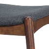 PAGED Rubberwood Dining Chairs Set of 2 Retro-Elegant Living Room Chairs with Ergonomic Backrest and Comfort Cushions for Living Room - 4 of 4