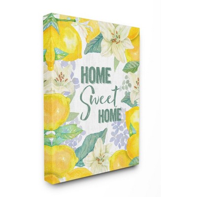 Stupell Industries Home Sweet Summer Floral and Lemon Citrus