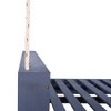 PAGED Wood Porch Swing Twin Size Patio Swing with Ropes for Outdoor, Garden, Backyard - 2 of 4