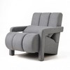 Modern Linen Upholstered Accent Chair with Pillow for Living Room, Bedroom, Office - 4 of 4