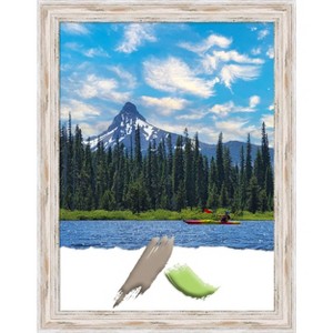 Amanti Art Alexandria White Wash Narrow Wood Picture Frame - 1 of 4