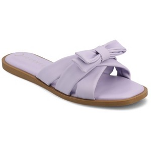 Journee Women's Prylin Flat Sandals - 1 of 4