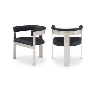 Meridian Furniture,Romeo Vegan Leather Dining Chair, Set of 2