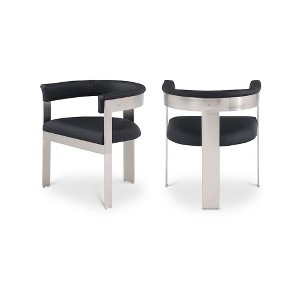 Meridian Furniture,Romeo Vegan Leather Dining Chair, Set of 2 - 1 of 4