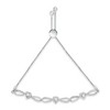 Haus of Brilliance Silver Diamond Accent Heart and Infinity Bolo Bracelet - 2 of 4