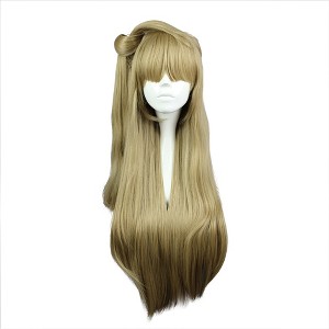 Unique Bargains Women's Wigs 31" Blonde with Wig Cap Straight Hair - 1 of 4