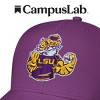 Louisiana State University Mascot Cotton Twill Trucker Cap Purple OS - 4 of 4