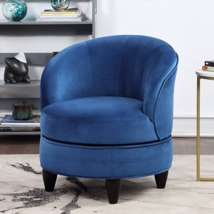 Sophia Velvet Swivel Accent Chair - Steve Silver Co. - 1 of 4
