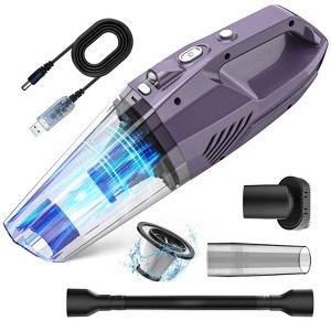 MAMNV Portable 6000Pa Cordless Handheld Vacuum Cleaner for Car, Rechargeable, Purple - 1 of 4