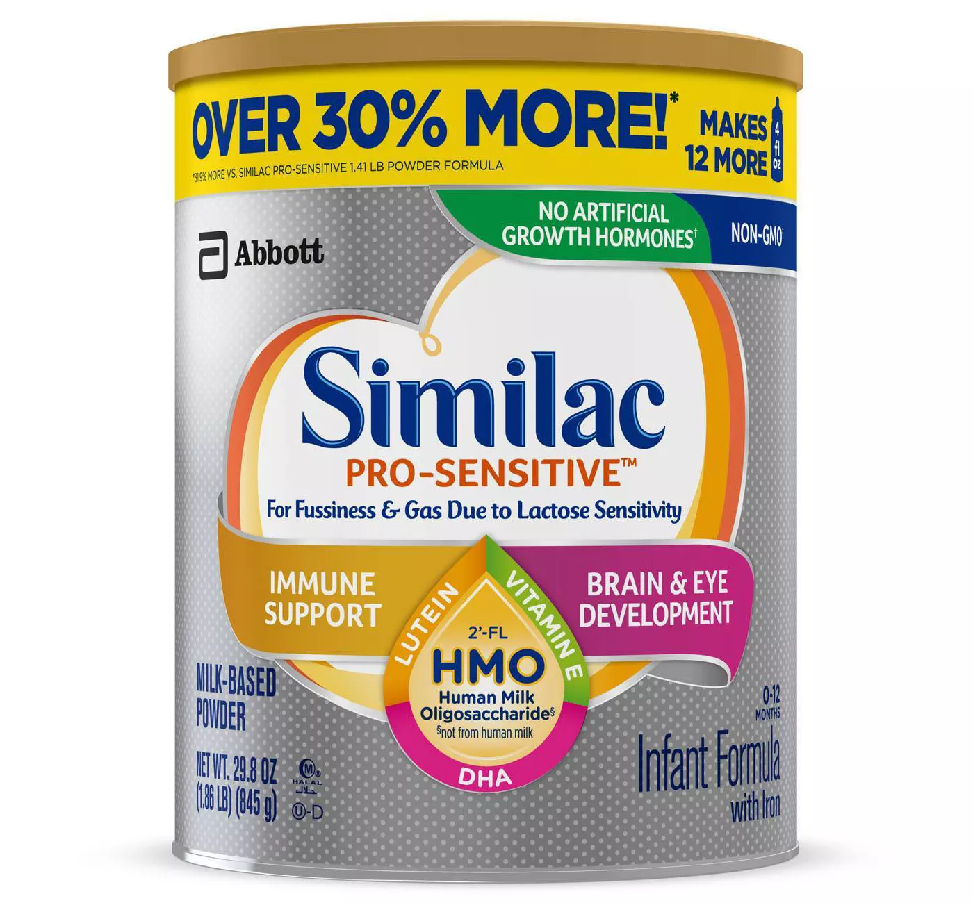 Similac Pro-Sensitive Non-GMO Infant Formula with Iron Powder - (Select Size) - image 1 of 10