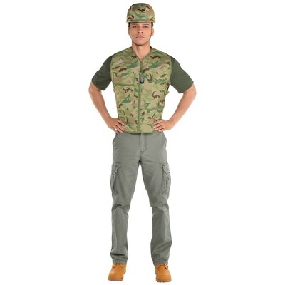 Adult Military Soldier Halloween Costume Apparel Top