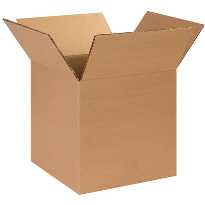 The Packaging Wholesalers Heavy-Duty Boxes 14" x 14" x 14" Kraft 25/Bundle BS141414HD