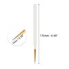Unique Bargains Nail Painting Brushes for Home DIY Gold Tone Clear White 1 Pc - 4 of 4
