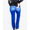 Women's Wo's Mid Rise Long Straight Jeans - Plus - RISEN 1X - 2 of 4