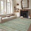 Modern Farmhouse Area Rugs Machine Washable Printed Braid Accent Carpet with Non-Slip Backing Stain Resistant Floor Carpet Soft Low Pile Rugs - 3 of 4
