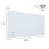 ECR4Kids MessageStor Magnetic Dry-Erase Glass Board with Magnets8in x 36in - 2 of 4