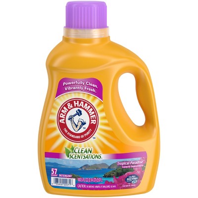 Arm & Hammer Clean Scentsations Tropical Paradise Liquid Laundry Detergent - 100.5 fl oz