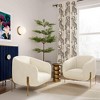 TOV Furniture Kandra Shearling Accent Chair by Inspire Me! Home Decor in Cream - 2 of 4