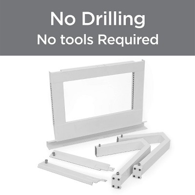 White Heavy-Duty Window Air Conditioner Support Bracket