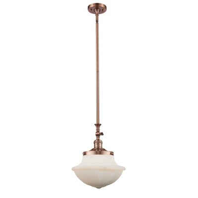 Oxford - 1 Light Mini Pendant In Traditional Style-15 Inches Tall and 11.75 Inches Wide