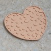 Dexypaws Enrichment Lick Mat: Blush Pink Heart - Grooved Silicone - 4 of 4