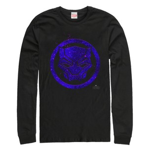 Men's Marvel Black Panther 2018 Ember Mask Long Sleeve Shirt - 1 of 3