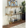 Metal and Acrylic Console Table Gold - Olivia & May - image 2 of 4