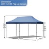 Infurnic Canopies and Gazebos, Instant Setup Shade for Camping, Parties or Outdoor Events, Easy to Set Up and Take Down, Blue，240"*120"*132" - 2 of 4