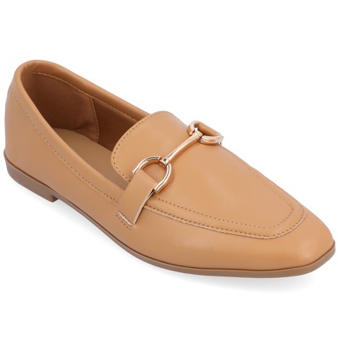 Tan on sale loafers women