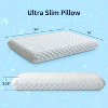 Dyonery Ultra Thin Pillow for Stomach, Side & Back Sleepers, Gel Infused Memory Foam, Cooling Flat Pillow, CertiPUR-US Certified - 2 of 4