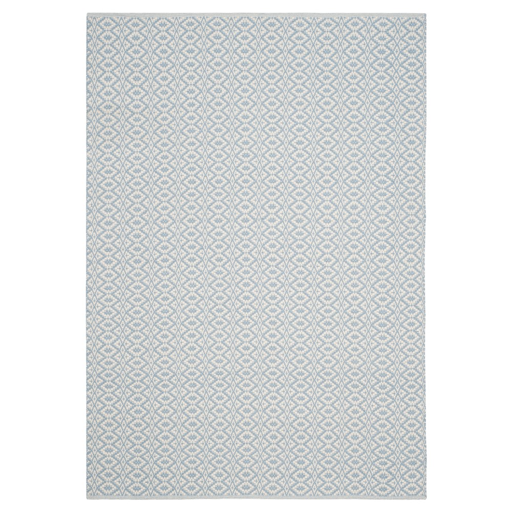 Kalina Flatweave Area Rug - Ivory/Light Blue (5'x7') - Safavieh