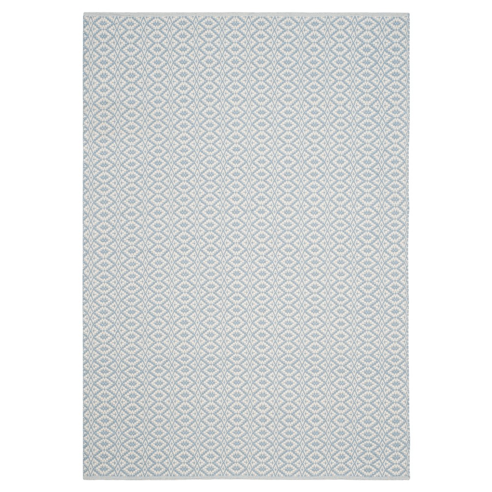 Kalina Flatweave Area Rug - Ivory/Light Blue (5'x7') - Safavieh