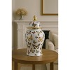 Decorative Butterfly Ceramic Temple Jar with Lid for Living Room Decor - Versatile Jar or Vase for Room, House, and Table Decor - Multi - 2 of 4