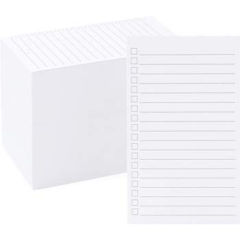 Portrait Style Vertically Ruled Index Cards, Checklist (3 x 5 In