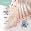 The Peanutshell Wildest Dreams Crib Bedding Set and Stuffie Plush Toy - 4 Piece Set - 4 of 4