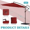 Hyleory Beeram 10FT Round Cantilever Umbrella with Counterweight - 4 of 4