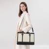 3pcs Laptop Bag for Women,15 Inch Canvas+Leather Laptop Tote Bag Work Bags Large Capacity Business Computer Briefcase - 4 of 4