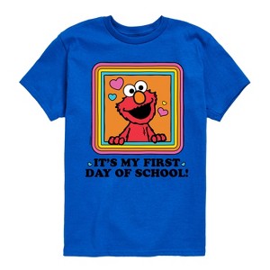 Boys' - Sesame Street - First Day Of School Short Sleeve Graphic T-Shirt - 1 of 4