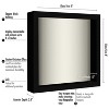 Americanflat Shadow Box Frame with shatter-resistant glass - Available in a variety of sizes and styles - 2 of 4