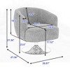 NicBex Accent Swivel Chair With Gold Metal Round Base Sofa Chair Lounge Chair for Living Room, Bedroom, Office - 3 of 4