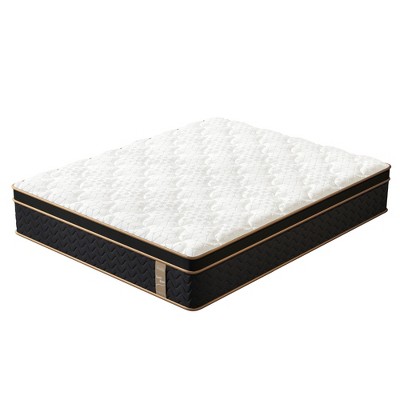 Runesay 10" Hybrid Mattress with Gel Memory Foam, Pocket Springs, Edge Support & Motion Isolation, Fiberglass-Free