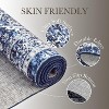 Washable Runner Rug Runner Vintage Rug Non Slip Kitchen Rugs Floral Oriental Low Pile Entryway Rug Soft Rugs Stain Resistant Carpet - 3 of 4