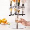 True 4 Bottle Liquor Tap, Whiskey Bottle Holder and Shot Pourer, Alcohol Dispenser for Home Bar, Silicone, Set of 1, Aluminum - 2 of 4