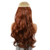 Unique Bargains Women's Halloween Big Wavy Hair Extensions High Temperature Fiber Red Brown 1 Pc - 2 of 3