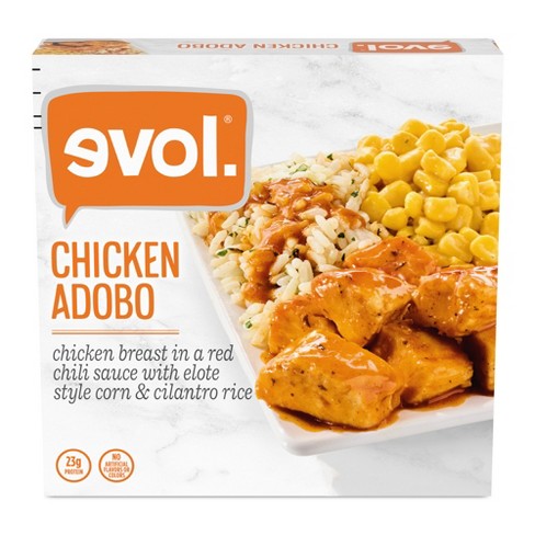 Evol Plated Meals Frozen Adobo Chicken With Elote Corn - 11.5oz : Target