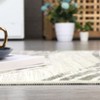 Area Rug Geometric Stripes Rug Modern Washable Living Room Rug Low Pile Non-Slip Throw Rugs for Bedroom Office - 4 of 4