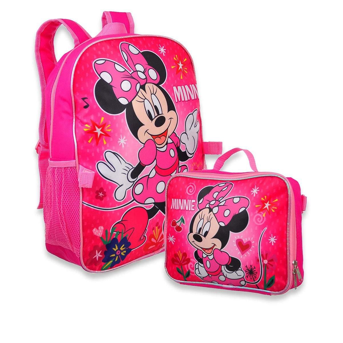 Disney Minnie Mouse Backpack with Insulated Lunchbox