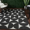 Camille Modern Geometric Rectangular Indoor/Outdoor Rug Black - Balta Rugs - 2 of 4