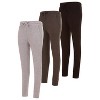 Womens Running Workout Fleece Joggers Sweatpants with Pockets and Elastic Cuff, Pack of 3 Up to XXL - 2 of 4